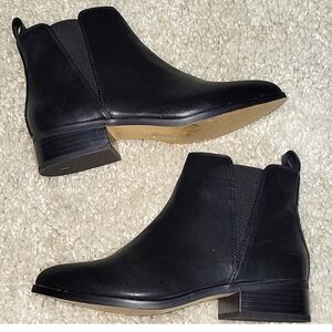 J CREW FACTORY Black Ankle Booties Size 8